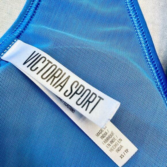 Victoria SPORT Caged Blue Padded Sports Bra XS - Picture 4 of 6
